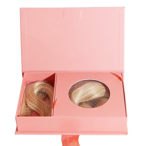 Rigid Hair Extension Presentation Box with Display Window