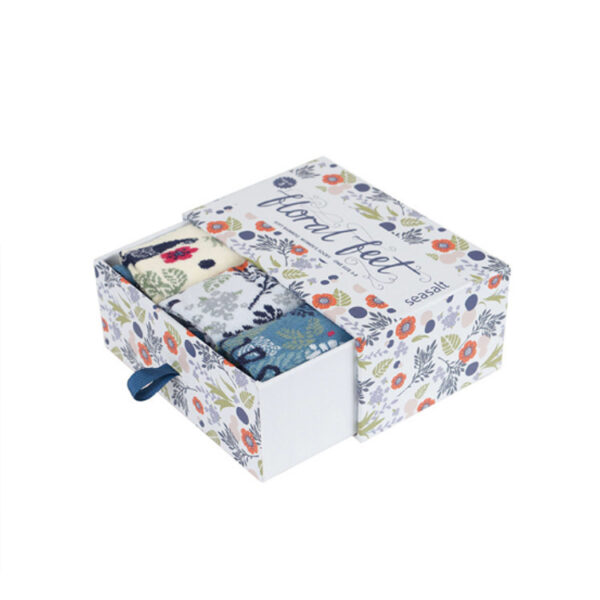 Rigid Hinged-Lid Hijab Gift Box with Foil Logo Branding