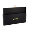 Rigid Jewelry Drawer Box with Gold Foil and Crystal Knob