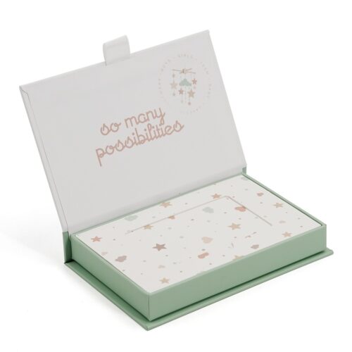 Rigid Magnetic Baby Gift Box with Printed Insert and Ribbon Rigid Magnetic Baby Gift Box with Printed Insert and Ribbon