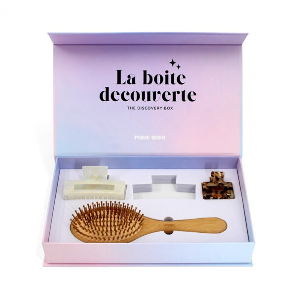 Rigid Magnetic Hair Accessory Gift Box with Custom Insert Rigid Magnetic Hair Accessory Gift Box with Custom Insert