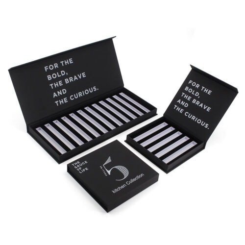 Rigid Magnetic Hot Sauce Gift Box with Custom Insert Tray