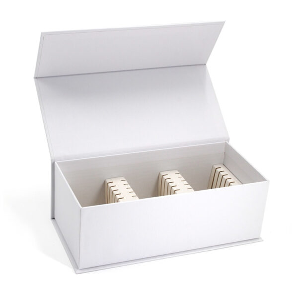 Rigid Magnetic Supplement Box with Cardboard Divider Insert