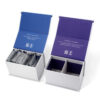 Rigid Magnetic Supplement Packaging Box with Divider Insert Rigid Magnetic Supplement Packaging Box with Divider Insert