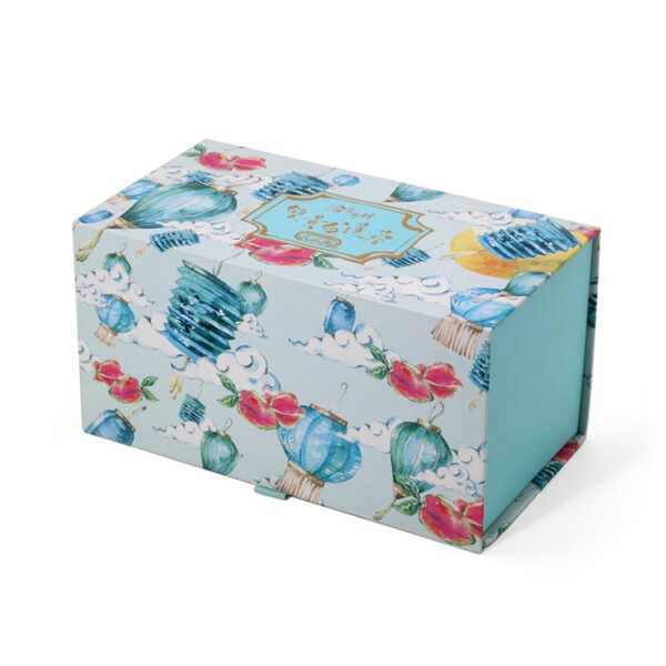 Rigid Mooncake Gift Box with Hinged Lid and Pull Drawer Rigid Mooncake Gift Box with Hinged Lid and Pull Drawer