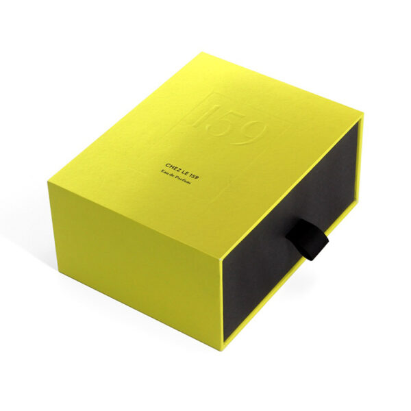 Rigid Perfume Drawer Box with Black Foam Insert and Sleeve