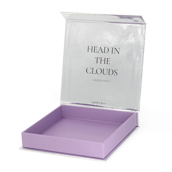 Silver Metallic Magnetic Silk Pillowcase Presentation Box