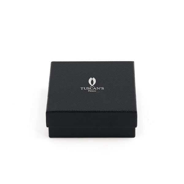Textured Rigid Leather Accessory Gift Box with Foil Logo