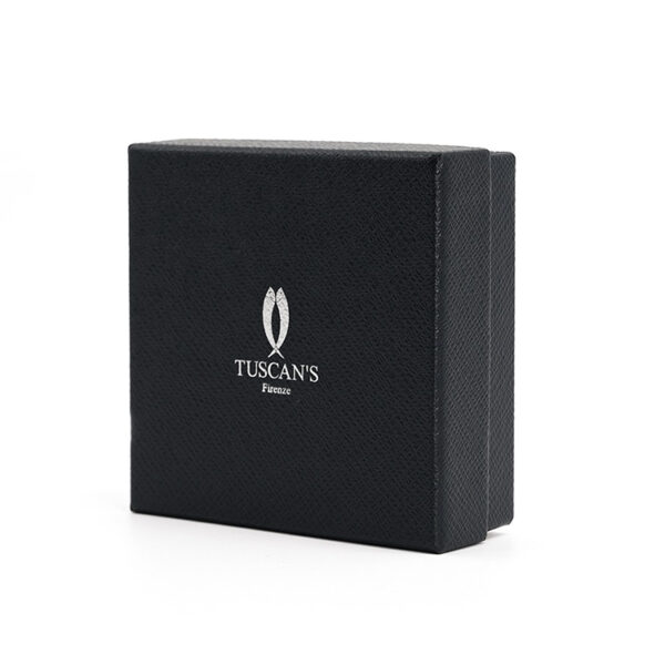 Textured Rigid Leather Accessory Gift Box with Foil Logo