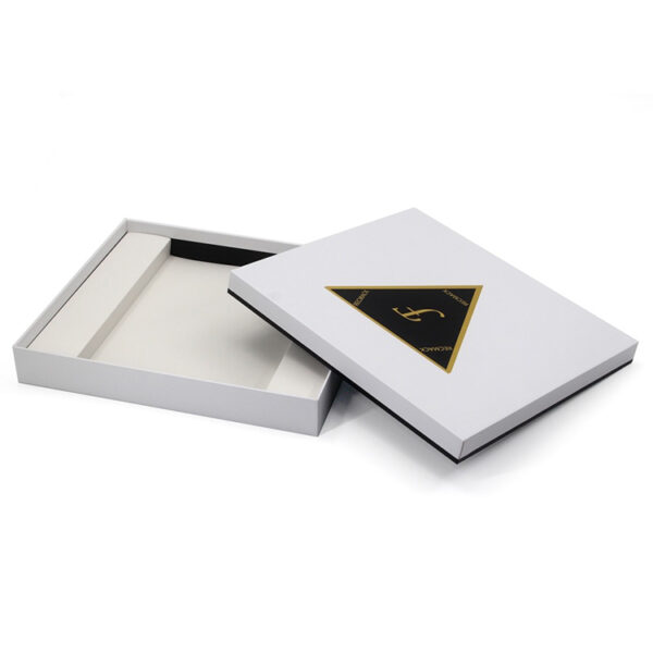 Two-Piece Rigid Apparel Presentation Box with Foil Logo