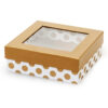 Two-Piece Window Candy Gift Box with Metallic Gold Print