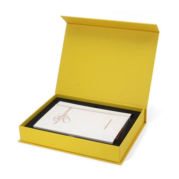 Yellow Magnetic Planner Presentation Box with Foam Insert Yellow Magnetic Planner Presentation Box with Foam Insert