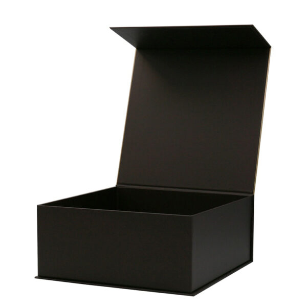 Black Foil Stamped Magnetic Rigid Presentation Gift Box Black Foil Stamped Magnetic Rigid Presentation Gift Box