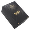 Black Hinged Perfume Box with Velvet Insert and Gold Foil Black Hinged Perfume Box with Velvet Insert and Gold Foil