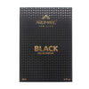Black Hinged Perfume Box with Velvet Insert and Gold Foil Black Hinged Perfume Box with Velvet Insert and Gold Foil