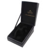 Black Hinged Perfume Box with Velvet Insert and Gold Foil Black Hinged Perfume Box with Velvet Insert and Gold Foil