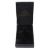 Black Hinged Perfume Box with Velvet Insert and Gold Foil Black Hinged Perfume Box with Velvet Insert and Gold Foil