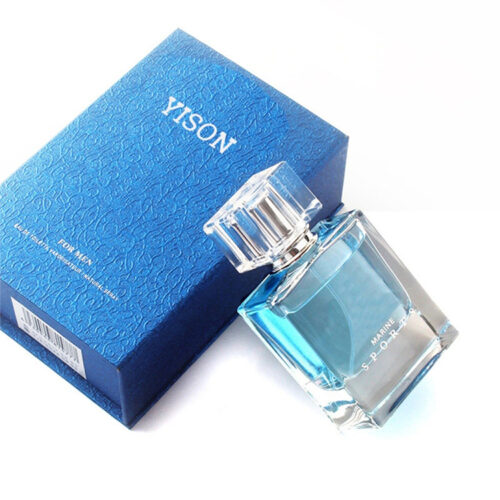 Blue Textured Magnetic Perfume Box with Molded Foam Insert Blue Textured Magnetic Perfume Box with Molded Foam Insert