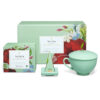 Botanical Rigid Hinged-Lid Tea Gift Box with Fitted Insert Botanical Rigid Hinged-Lid Tea Gift Box with Fitted Insert