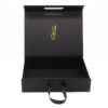 Collapsible Jewelry Gift Box with Gold Foil & Ribbon Handle