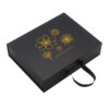 Collapsible Jewelry Gift Box with Gold Foil & Ribbon Handle