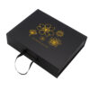 Collapsible Jewelry Gift Box with Gold Foil & Ribbon Handle