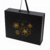 Collapsible Jewelry Gift Box with Gold Foil & Ribbon Handle
