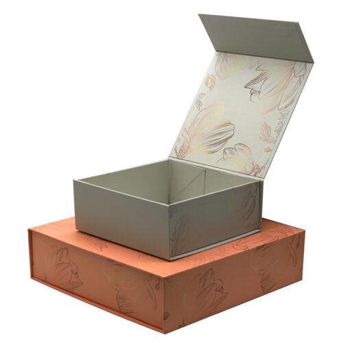 Collapsible Magnetic Cosmetic Gift Box with Foil Stamping Collapsible Magnetic Cosmetic Gift Box with Foil Stamping