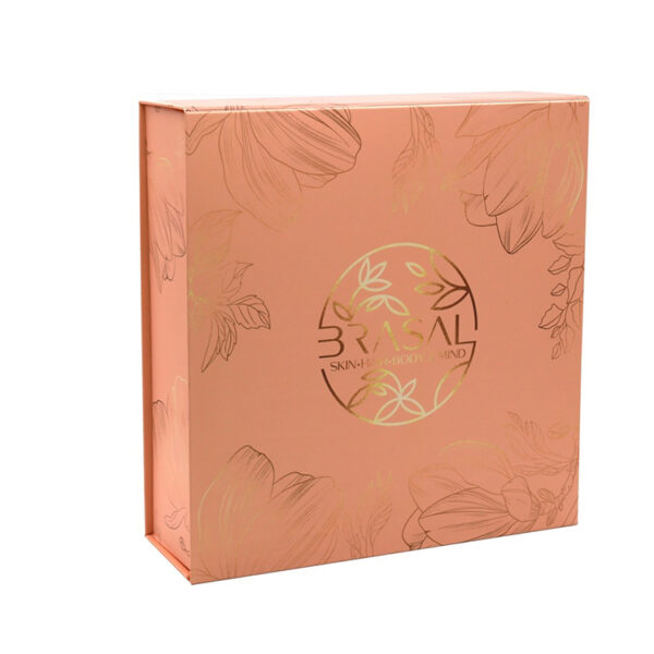 Collapsible Magnetic Cosmetic Gift Box with Foil Stamping Collapsible Magnetic Cosmetic Gift Box with Foil Stamping
