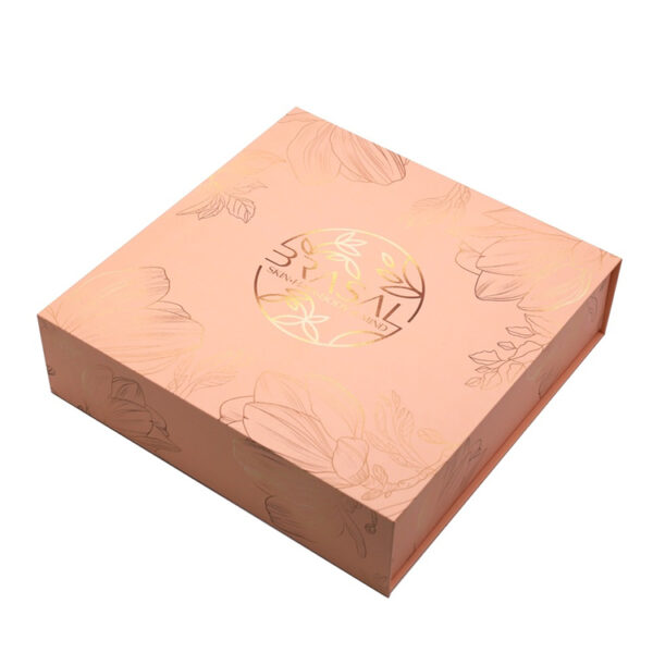 Collapsible Magnetic Cosmetic Gift Box with Foil Stamping Collapsible Magnetic Cosmetic Gift Box with Foil Stamping