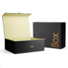 Collapsible Rigid Gift Box with Magnetic Lid and Handle