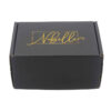Custom Black Cosmetic Mailer Box with Gold Foil Logo