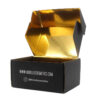 Custom Black Cosmetic Mailer Box with Gold Foil Logo