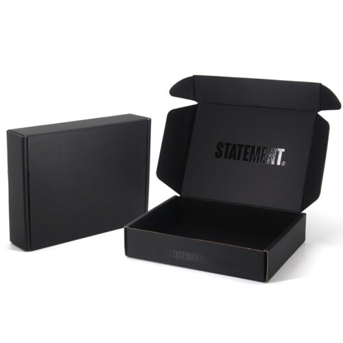 Custom Black Printed Mailer Box for Fashion Accessories Custom Black Printed Mailer Box for Fashion Accessories