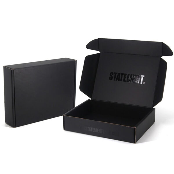 Custom Black Printed Mailer Box for Fashion Accessories