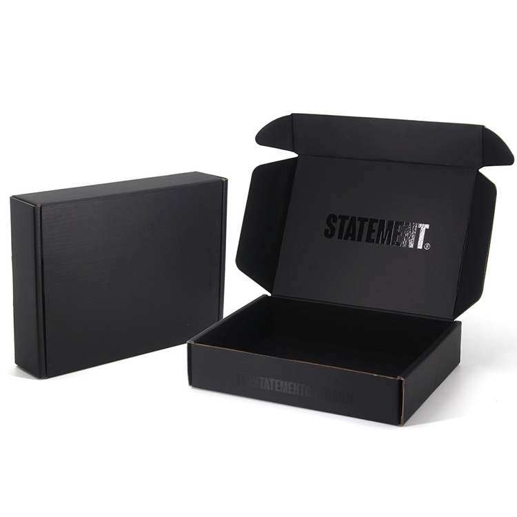 Custom Black Printed Mailer Box for Fashion Accessories
