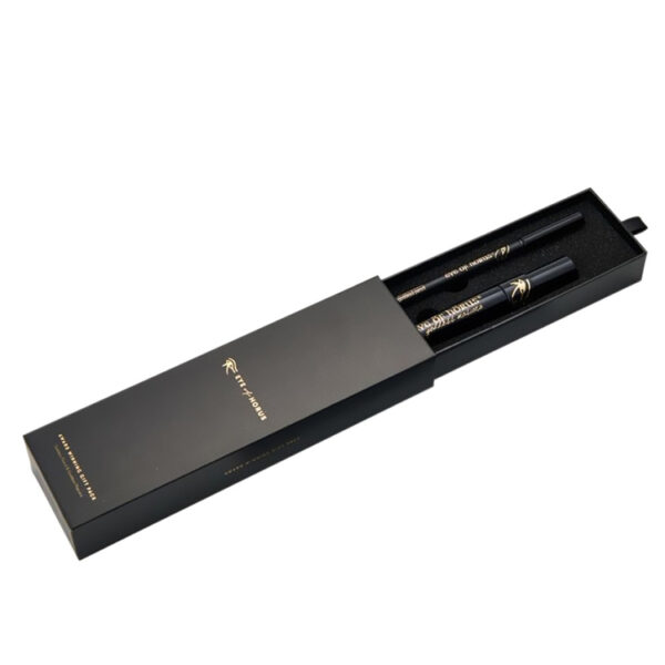 Foil Printed Rigid Drawer Eyeliner Box with Custom Insert Foil Printed Rigid Drawer Eyeliner Box with Custom Insert