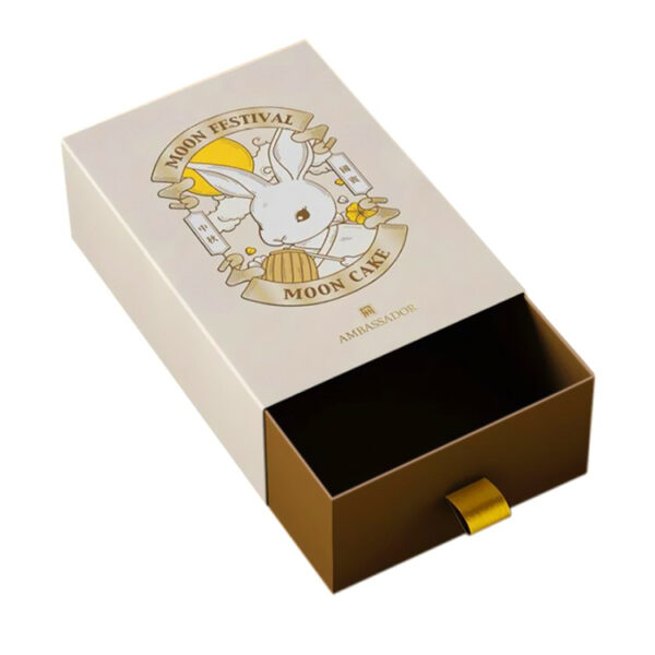 Foil Stamped Rigid Drawer Gift Packaging with Ribbon Pull Foil Stamped Rigid Drawer Gift Packaging with Ribbon Pull