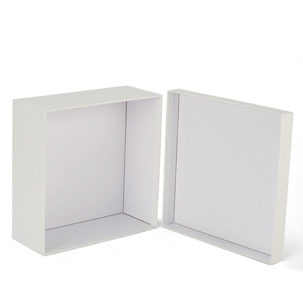 Foil Stamped Two-Piece Rigid Gift Box with Subtle Pattern