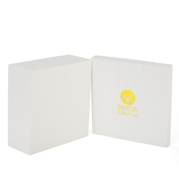 Foil Stamped Two-Piece Rigid Gift Box with Subtle Pattern