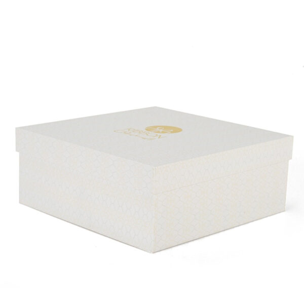 Foil Stamped Two-Piece Rigid Gift Box with Subtle Pattern