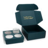 Gold Foil Corrugated Glassware Set Gift Box with Insert Gold Foil Corrugated Glassware Set Gift Box with Insert