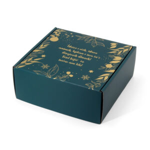 Gold Foil Corrugated Glassware Set Gift Box with Insert