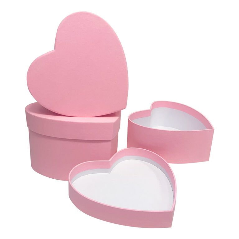 Cajas con forma de corazón