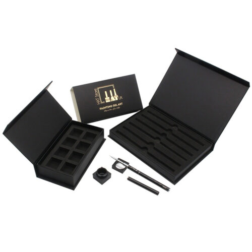 Hinged Nail Art Brush Presentation Box with Foam Insert