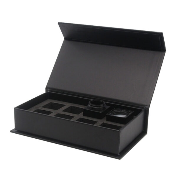 Hinged Nail Art Brush Presentation Box with Foam Insert Hinged Nail Art Brush Presentation Box with Foam Insert