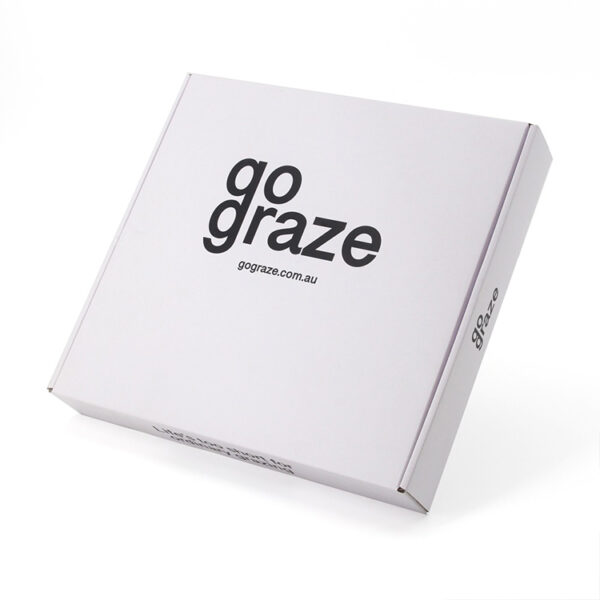 Logo Printed White Corrugated Grazing Food Mailer Box