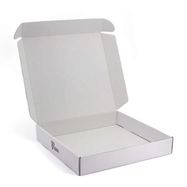 Logo Printed White Corrugated Grazing Food Mailer Box