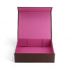 Magnetic Handbag Gift Box with Foil Logo and Pink Lining Magnetic Handbag Gift Box with Foil Logo and Pink Lining