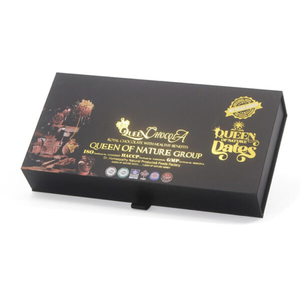 Magnetic Rigid Chocolate Date Gift Box with Gold Insert Magnetic Rigid Chocolate Date Gift Box with Gold Insert